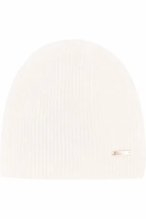 Woolrich Cashmere logo-plaque beanie