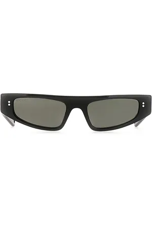 Gucci Logo-print cat-eye frame sunglasses