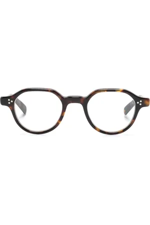 Eyevan 7285 Tortoiseshell round-frame glasses