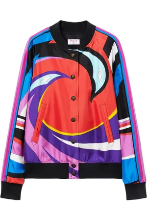 Puccini Cigni-print twill bomber jacket
