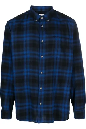 Woolrich Plaid-check long-sleeve cotton shirt