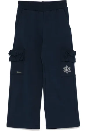 MONNALISA Crystal-embellished trousers