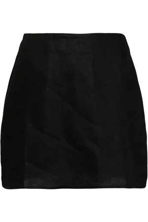 Reformation Veranda linen miniskirt