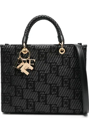 Elisabetta Franchi Monogram-jacquard tote bag