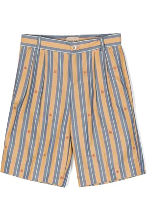 Gucci Logo-embroidery Oxford shorts