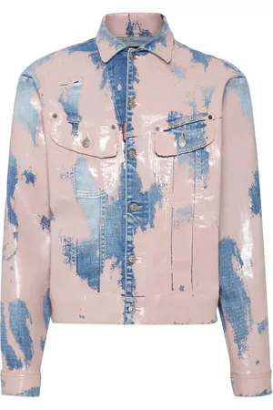 Dsquared2 Two-tone distressed denim jacket