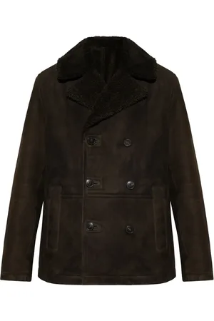 YVES SALOMON Double-breasted leather jacket