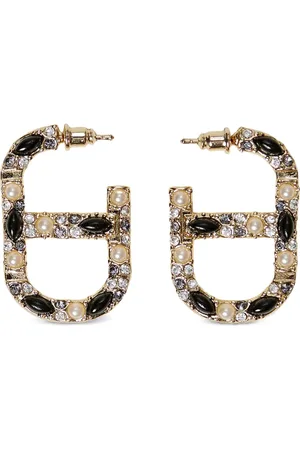 Twin-Set Oval-T rhinestone earrings