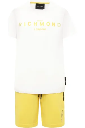 John Richmond Logo-printed T-shirt and shorts set