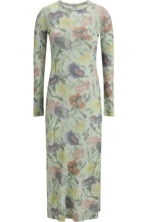 Loewe Morning Glory-print midi dress