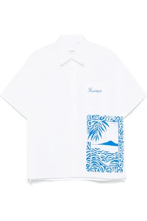 LANEUS Logo-print shirt