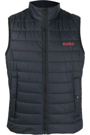 HUGO BOSS Logo-printed padded gilet
