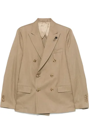 LARDINI Brooch-detail blazer