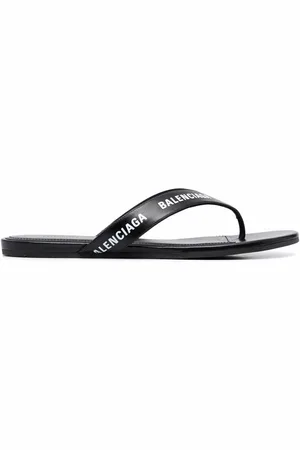 Balenciaga Logo-strap flip flops