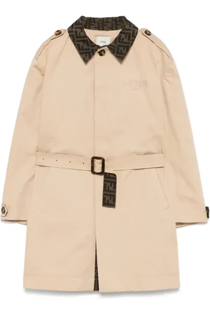 Fendi Logo-embroidered coat