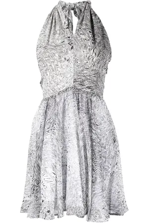 FEDERICA TOSI Abstract-print silk dress
