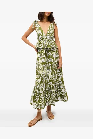 Marie Oliver Whitley peplum maxi dress