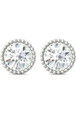 VEYNOU 14kt white gold Kate diamond stud earrings
