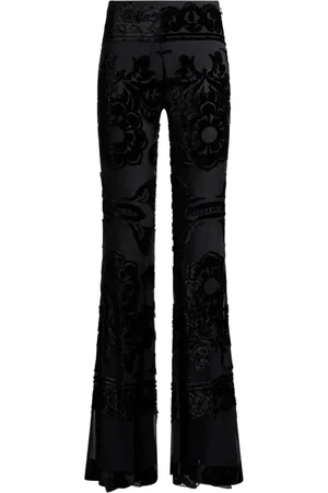 Etro Floral flared trousers