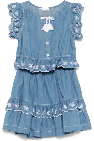 PATACHOU Embroidered blouse and skirt