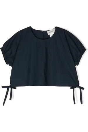 MEIMEIJ Tied-sides cropped blouse