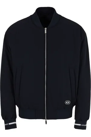 Armani Exchange Logo-appliqué bomber jacket