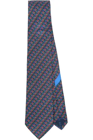 Salvatore Ferragamo Diagonal Gancini-print tie