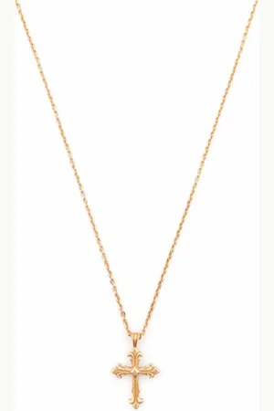 EMANUELE BICOCCHI Fleury Cross pendant necklace