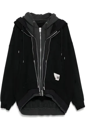 Maison Mihara Yasuhiro Layered zip-up hoodie