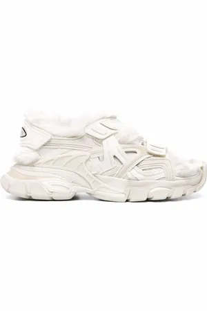 Balenciaga Faux-fur Track sandals