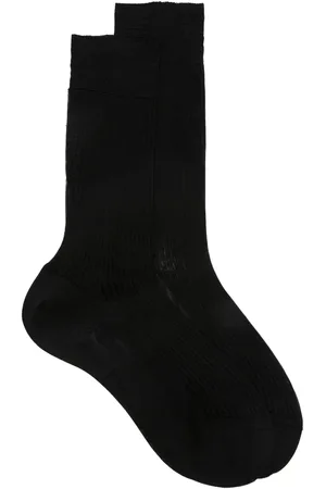 Maria La Rosa Fine-ribbed silk socks