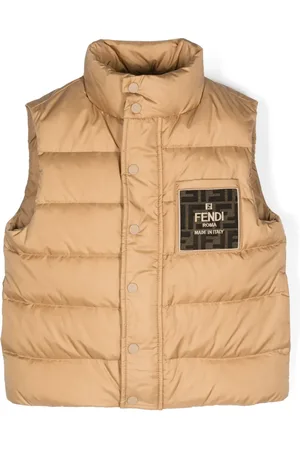 Fendi Logo-appliqué padded gilet