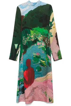 STINE GOYA Long-sleeves midi dress