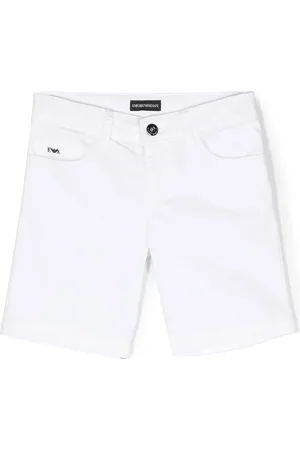 Emporio Armani Logo-plaque five-pocket shorts