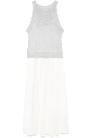 PESERICO SIGN Sequin-detail panelled midi dress