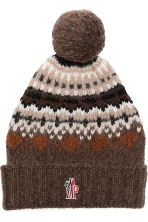 Moncler Fair isle intarsia beanie