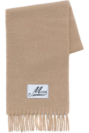 Marni Logo-appliqué scarf