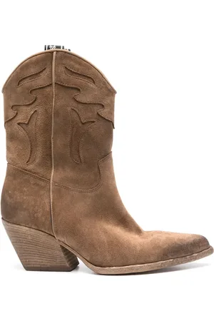 Elena Iachi 60mm suede texan boots