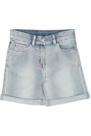 Chiara Ferragni Logo-embroidered denim shorts