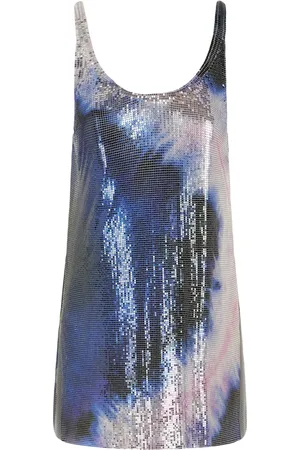 Paco rabanne Printed mesh tank top