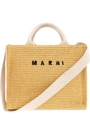 Marni Logo-embroidered tote bag