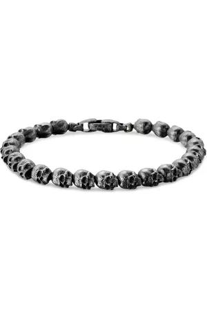 David Yurman Sterling Memento Mori Skull bead bracelet (6mm)