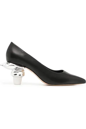 Maison Mihara Yasuhiro Toothpaste Heel 60mm leather pumps