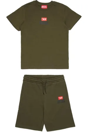 Diesel Logo t-shirt and bermuda shorts set