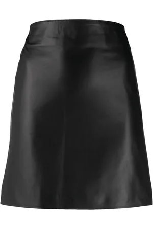 Manokhi Polished-finish high-waisted skirt