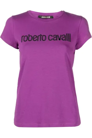 Roberto Cavalli Logo-embroidered T-shirt