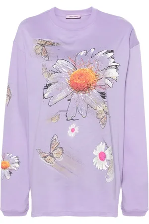 MACCAPANI Moto floral-print T-shirt