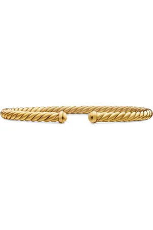 David Yurman 18kt yellow Modern Cablespira bracelet (4mm)