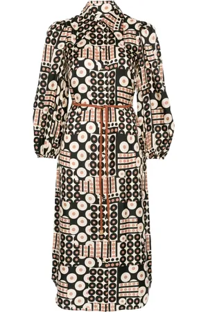 ZIMMERMANN Illustration midi dress