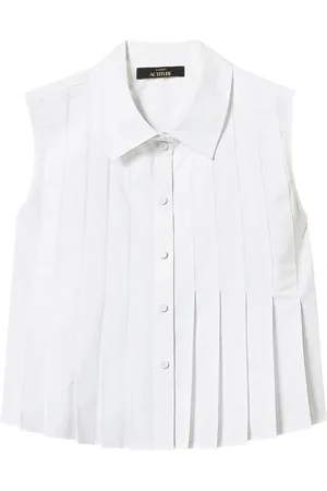 Twin-Set Pleated cropped shirt